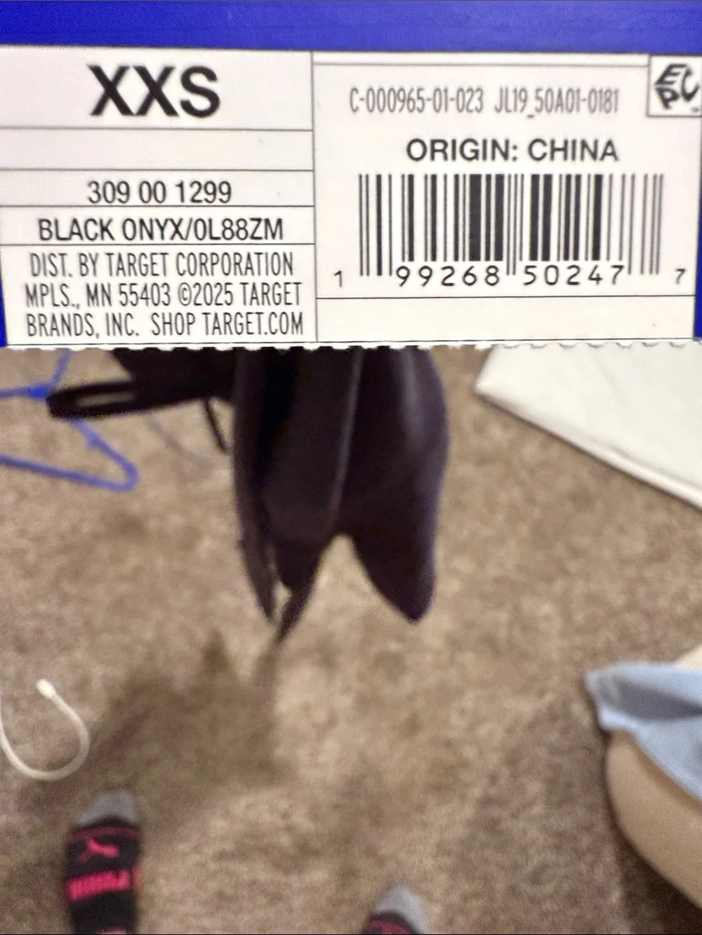 High-Waist Black Ribbed Leggings - Picture 9 of 9